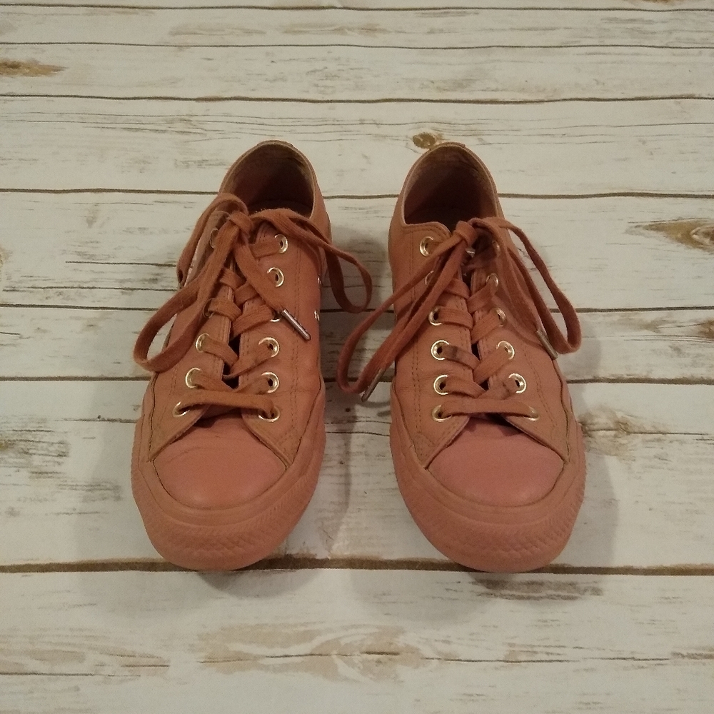 Converse Limited Edition Desert Sand Low Chuck Leather Sneakers 8